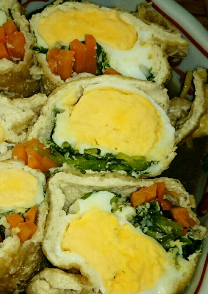 彩りきれいな卵の巾着袋煮-レシピのメイン写真
