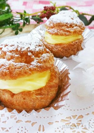 HMで簡単♡クッキーシュークリーム-レシピのメイン写真