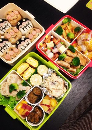 揚げ物ナシで楽☆2014年運動会弁当！-レシピのメイン写真