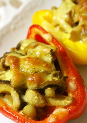 パプリカのオーブンチーズ焼き、カレー風味-レシピのメイン写真