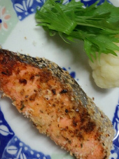 こんがり香ばしい♬鮭の香草パン粉焼き-レシピのメイン写真
