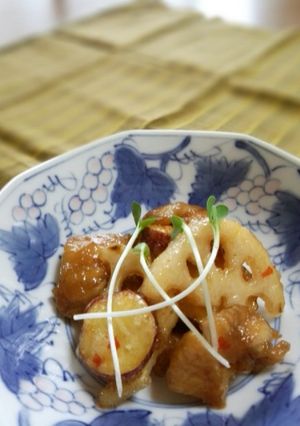 旨し！鶏肉・蓮根・薩摩芋のスイチリ炒め-レシピのメイン写真