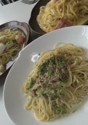 10分で完成！ツナと青菜のクリームパスタ-レシピのメイン写真