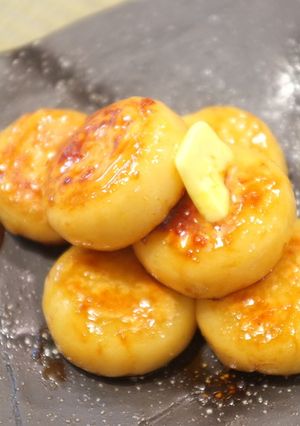 甘辛ガーリックバター醤油☆いも餅♪-レシピのメイン写真