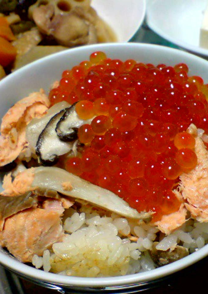 鮭とキノコの炊き込み御飯-レシピのメイン写真