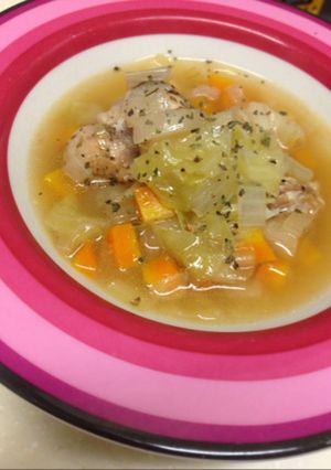 簡単！野菜と鳥肉コンソメスープ-レシピのメイン写真