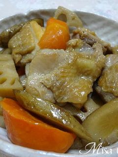 鶏肉と根菜の煮物-レシピのメイン写真