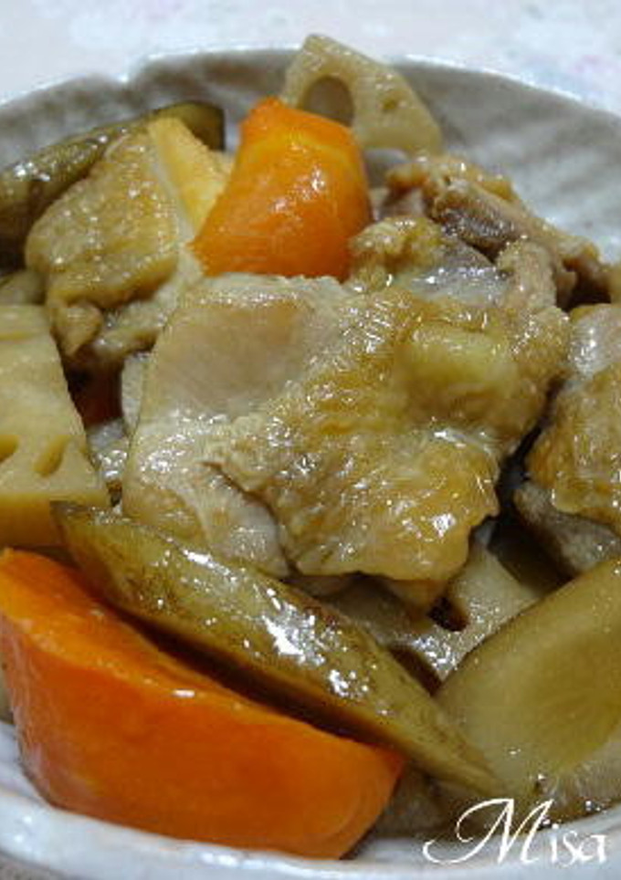 鶏肉と根菜の煮物-レシピのメイン写真