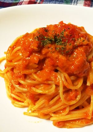 簡単！ツナとチーズのトマトソースパスタ-レシピのメイン写真