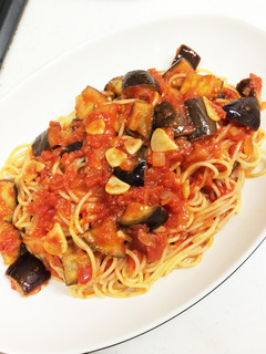 簡単!ナスのトマトソースパスタ-レシピのメイン写真