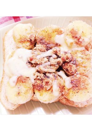 ♡バナナトロトロトースト♡-レシピのメイン写真
