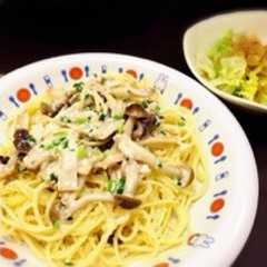 รูปของ キノコのたらこパスタ
