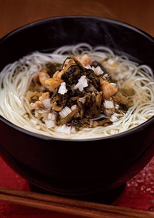 高菜にゅうめん-レシピのメイン写真