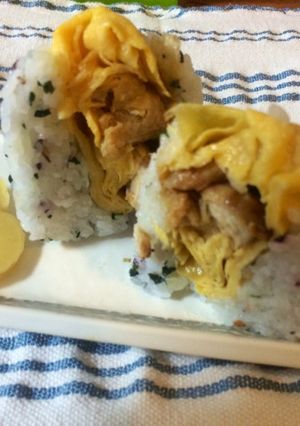 焼き鳥の卵おにぎり-レシピのメイン写真