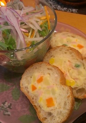 ポテトサラダde簡単リメイクサンド☆-レシピのメイン写真