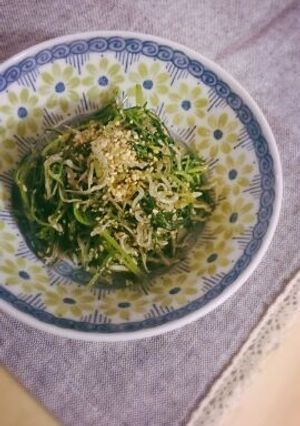 おかひじきとじゃこでシンプルな ごま和え-レシピのメイン写真