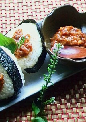 秋みょうがの肉味噌！-レシピのメイン写真
