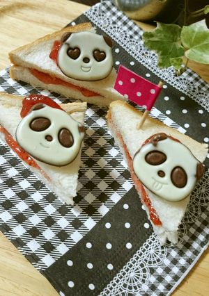 ♡さくさくぱんだDEショートケーキ♡-レシピのメイン写真