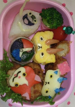 妖怪ウォッチのキャラ弁!!-レシピのメイン写真