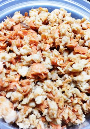 秋鮭の鶏そぼろ☆お弁当に-レシピのメイン写真