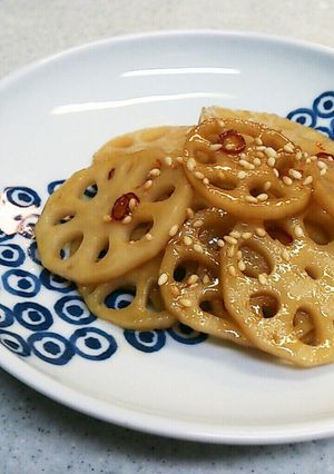 レンコンのシャキシャキ甘酢きんぴら♬-レシピのメイン写真
