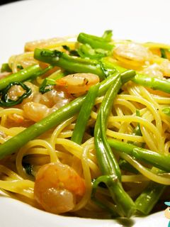 空芯菜とえびのクリームパスタ-レシピのメイン写真