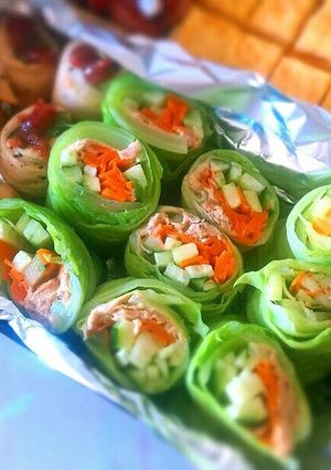 簡単ヘルシー美味しい♪キャベツの春巻き♪-レシピのメイン写真