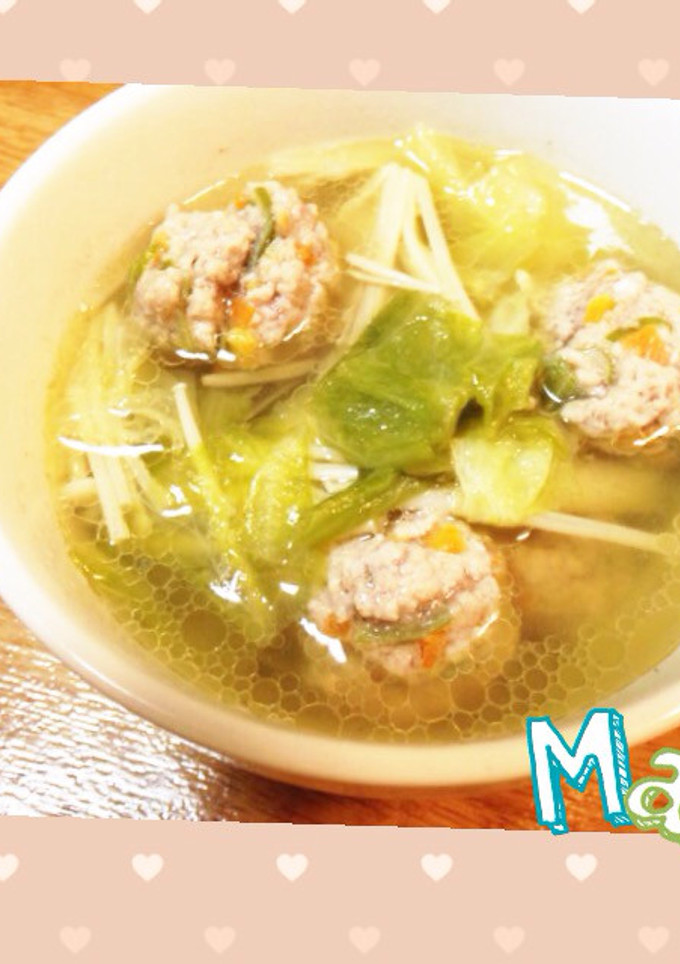 ゴマだれで仕上げる、肉だんごスープ-レシピのメイン写真