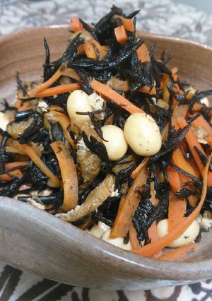 あっとゆうまのひじきの煮物♡-レシピのメイン写真