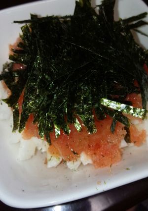 山芋の千切り明太子乗せ-レシピのメイン写真