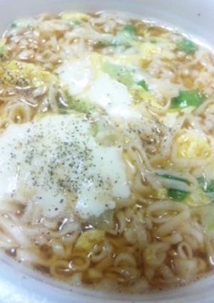 簡単！絶品！おめかしチキンラーメン-レシピのメイン写真