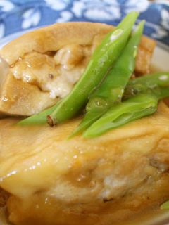 苦手な人必見!高野豆腐の鶏ひき肉づめ煮♡-レシピのメイン写真