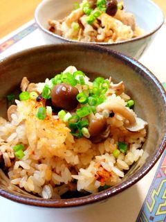 きのこと豚肉の炊き込みご飯-レシピのメイン写真