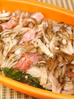 レンジDE簡単!キノコのバター蒸し-レシピのメイン写真