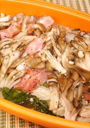 レンジDE簡単！キノコのバター蒸し-レシピのメイン写真