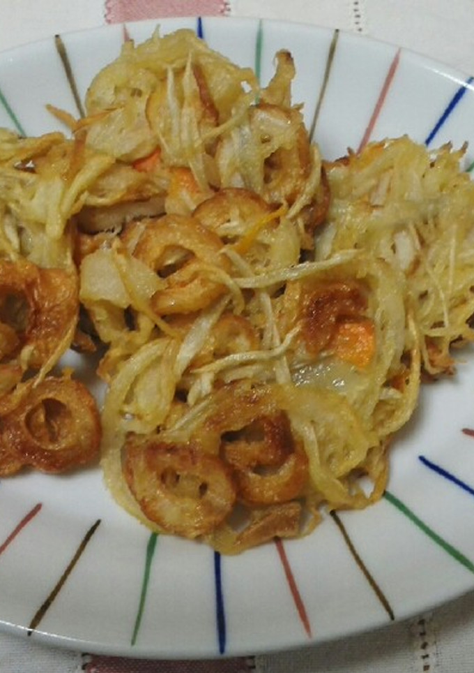 根菜とちくわのかき揚げ-レシピのメイン写真