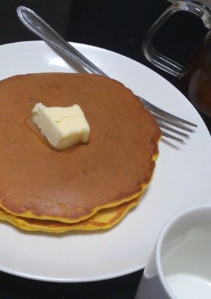カボチャたっぷりパンケーキ-レシピのメイン写真