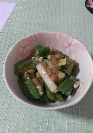 オクラと納豆のからし醤油和え-レシピのメイン写真