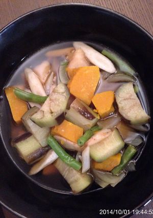 レンジで秋野菜の煮浸し-レシピのメイン写真