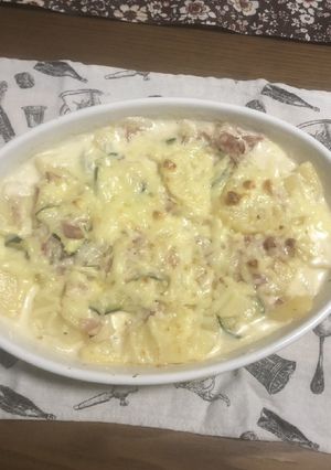 生クリーム入れるだけ簡単ポテトグラタン♪-レシピのメイン写真