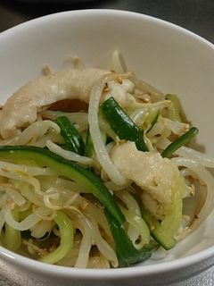 もやしと鶏皮のポン酢和え-レシピのメイン写真