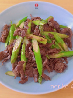 牛肉とアスパラのオイマヨ炒め-レシピのメイン写真