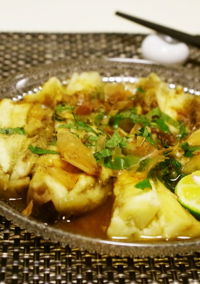 焼き茄子☆柚子胡椒ソースで♪-レシピのメイン写真