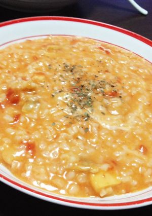 圧力鍋で 絶品！チーズトマトリゾット♪-レシピのメイン写真