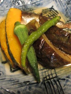 いわし煮付 骨柔らか 素揚げ野菜添え-レシピのメイン写真