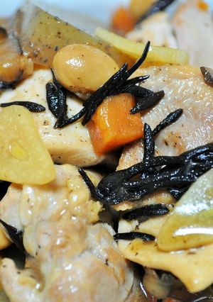 鶏肉とこんにゃくのニンニク煮-レシピのメイン写真