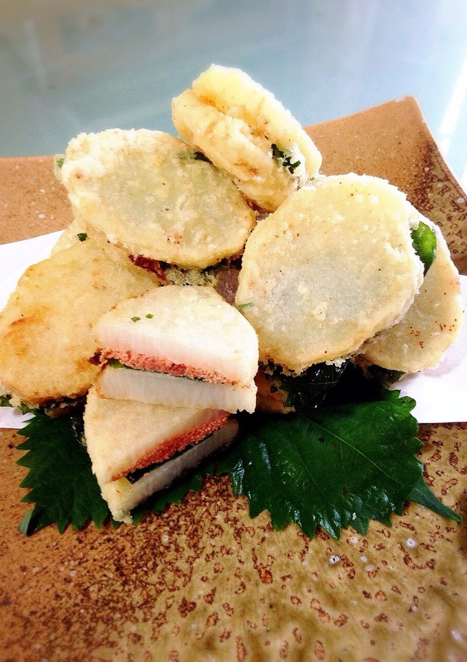 長いもの明太大葉はさみ揚げ＊おつまみ-レシピのメイン写真