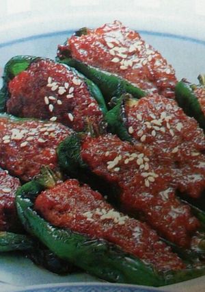 ピーマンの肉詰め煮-レシピのメイン写真