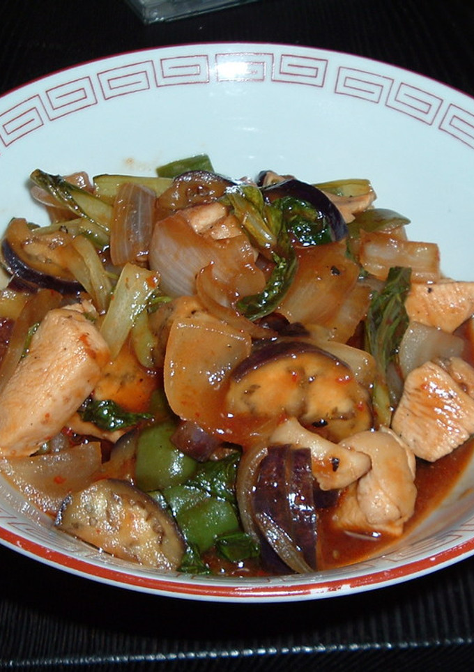 茄子と青梗菜の中華風炒め-レシピのメイン写真