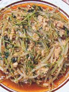 豆苗とモヤシのピリ辛炒め-レシピのメイン写真